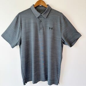 Under Armour Men’s Light Grey Marled Performance Active Polo Shirt, XL